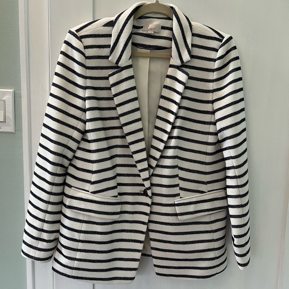 Loft Striped Blazer